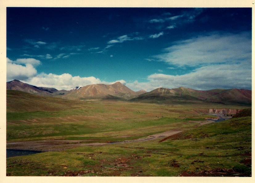 Picture Tibet Road Golmut to Lhasa 1994-07 3 - Map Road Golmut to Lhasa