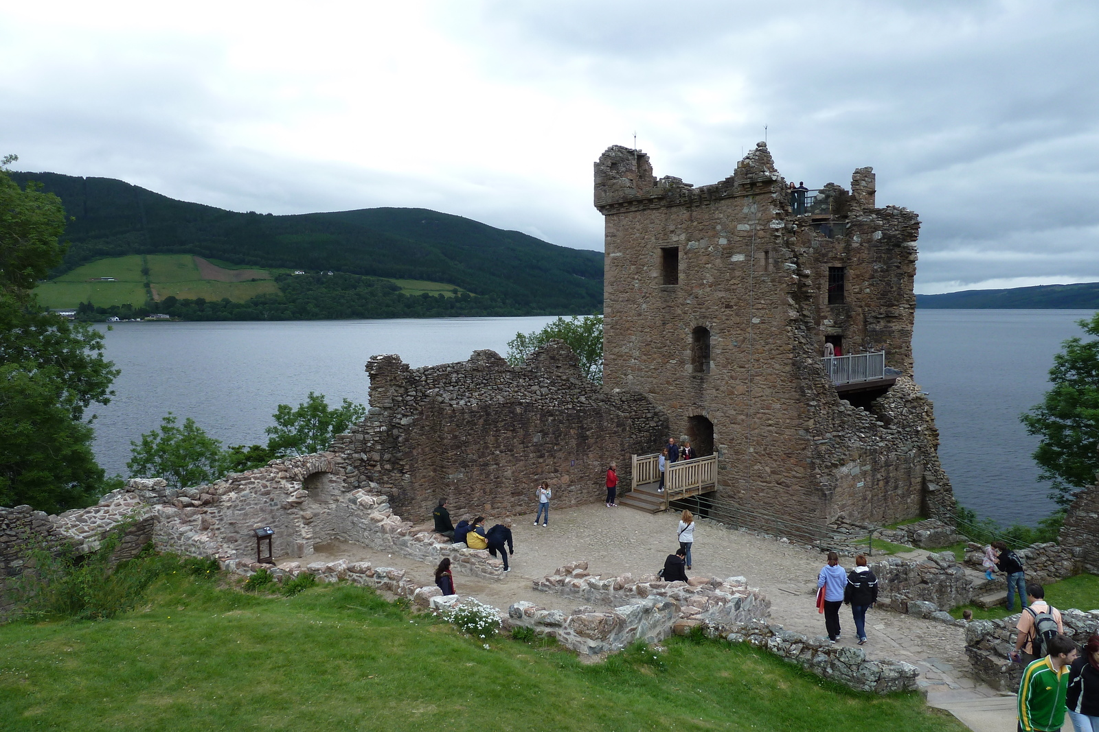 Picture United Kingdom Scotland Urquhart Castle (Loch Ness) 2011-07 13 - Perspective Urquhart Castle (Loch Ness)