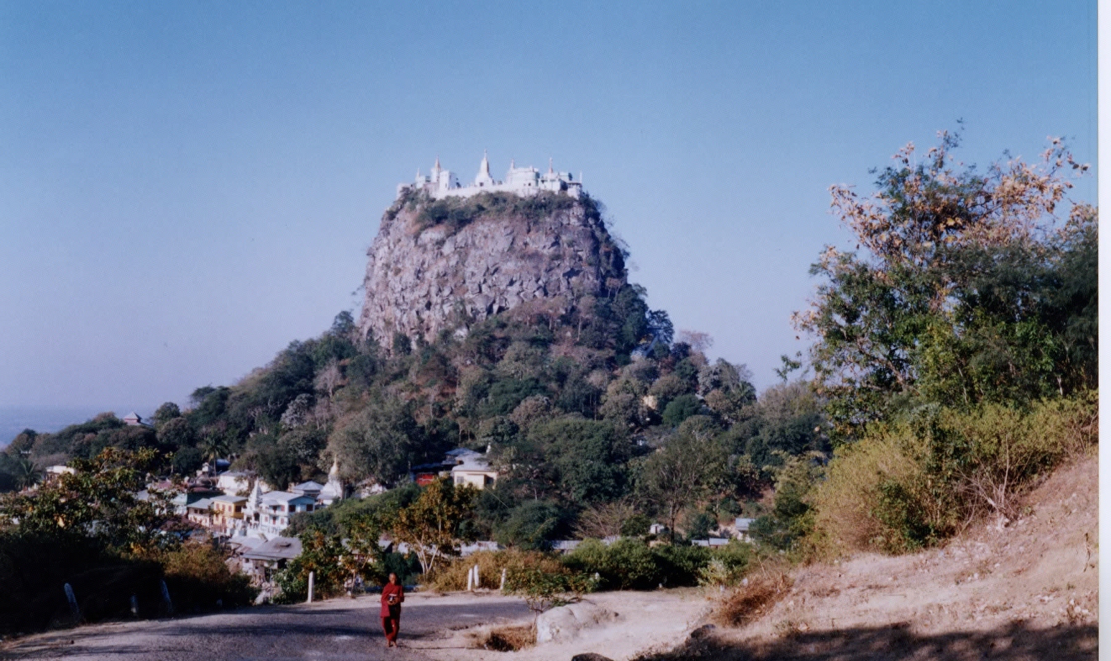 Picture Myanmar Mount Popa 1998-01 0 - Perspective Mount Popa