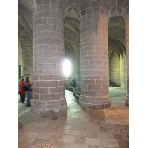 Picture France Mont St Michel Mont St Michel Abbey 2010-04 33 - Perspective Mont St Michel Abbey