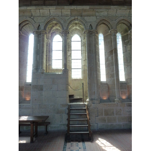 Picture France Mont St Michel Mont St Michel Abbey 2010-04 21 - Perspective Mont St Michel Abbey