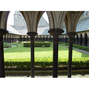 Picture France Mont St Michel Mont St Michel Abbey Cloister 2010-04 37 - Travels Mont St Michel Abbey Cloister