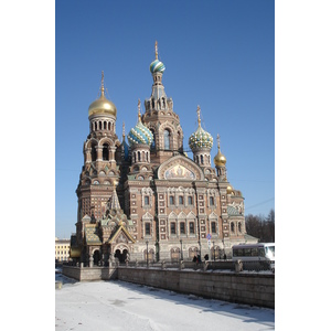 Picture Russia St Petersburg Cathedral of the savior on blood 2006-03 17 - Tourist Attraction Cathedral of the savior on blood