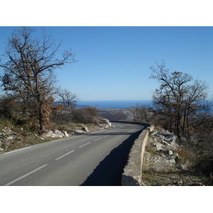 Picture France French Riviera Col de Vence road 2007-01 27 - Map Col de Vence road