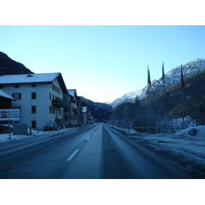 Picture Swiss Chur to St Moritz Road 2007-01 12 - Perspective Chur to St Moritz Road