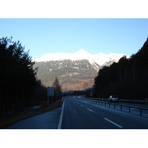 Picture Swiss Chur to St Moritz Road 2007-01 28 - Picture Chur to St Moritz Road