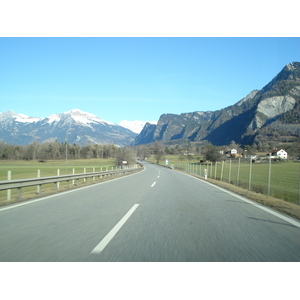 Picture Swiss Chur to Vaduz Road 2007-01 3 - Map Chur to Vaduz Road