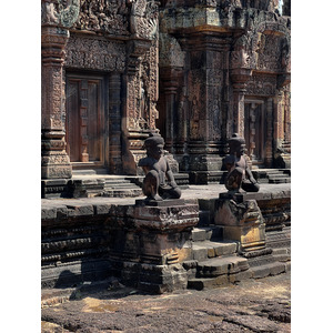 Picture Cambodia Siem Reap ⁨Banteay Srei⁩ 2023-01 58 - Sightseeing ⁨Banteay Srei⁩