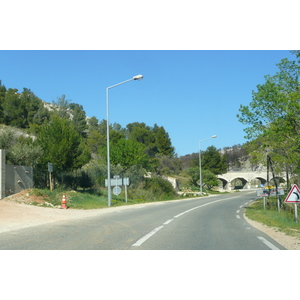 Picture France Provence Mouries to Baux de Provence road 2008-04 23 - Perspective Mouries to Baux de Provence road