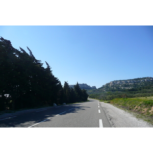 Picture France Provence Mouries to Baux de Provence road 2008-04 20 - Perspective Mouries to Baux de Provence road