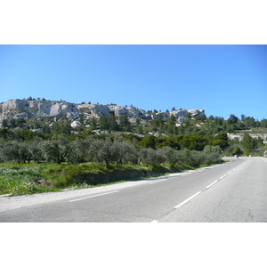 Picture France Provence Mouries to Baux de Provence road 2008-04 10 - Road Map Mouries to Baux de Provence road