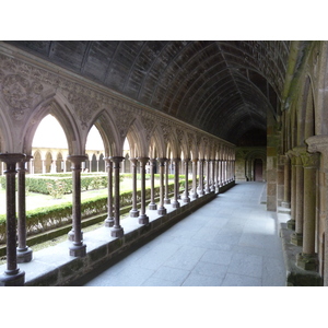 Picture France Mont St Michel Mont St Michel Abbey Cloister 2010-04 27 - Randonee Mont St Michel Abbey Cloister