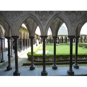 Picture France Mont St Michel Mont St Michel Abbey Cloister 2010-04 16 - Map Mont St Michel Abbey Cloister