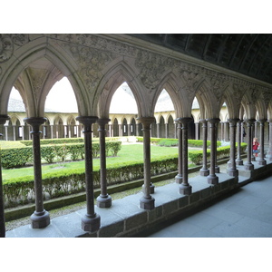 Picture France Mont St Michel Mont St Michel Abbey Cloister 2010-04 1 - Photos Mont St Michel Abbey Cloister