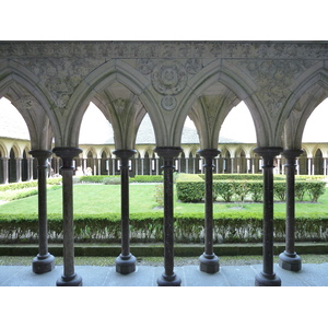 Picture France Mont St Michel Mont St Michel Abbey Cloister 2010-04 6 - View Mont St Michel Abbey Cloister