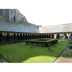 Picture France Mont St Michel Mont St Michel Abbey Cloister 2010-04 72 - Photographer Mont St Michel Abbey Cloister