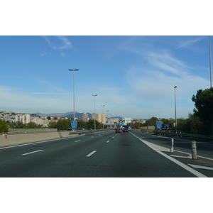 Picture France French Riviera Cagnes sur Mer to Nice road 2007-10 26 - Map Cagnes sur Mer to Nice road