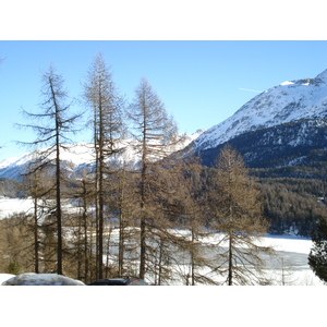 Picture Swiss Chur to St Moritz Road 2007-01 23 - Tourist Attraction Chur to St Moritz Road