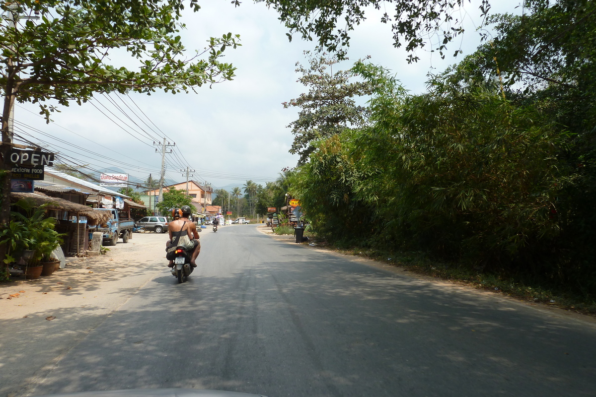 Picture Thailand Ko Chang Island road 2011-02 33 - Sunset Island road