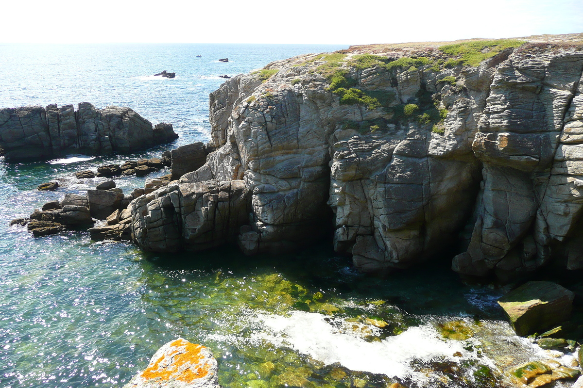 Picture France Quiberon peninsula Pointe du Percho 2008-07 2 - Waterfall Pointe du Percho