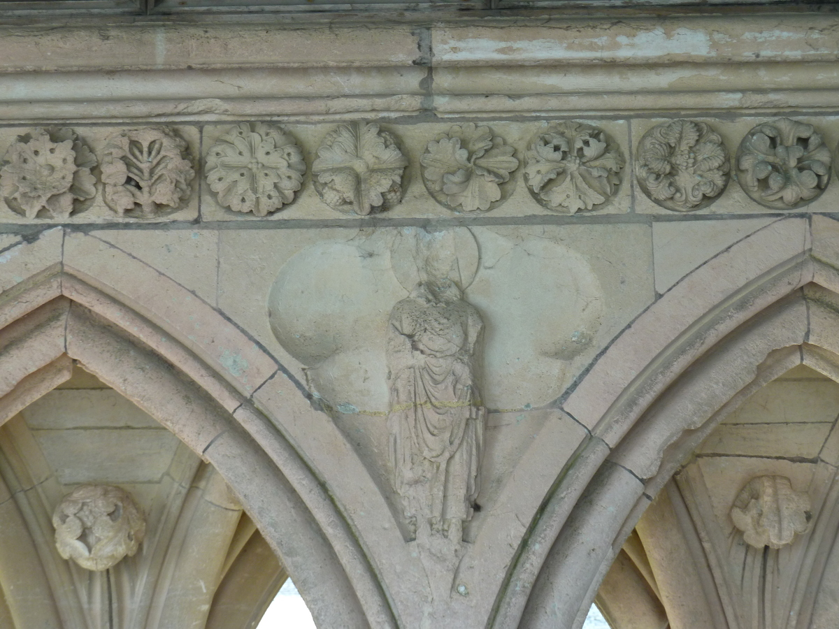 Picture France Mont St Michel Mont St Michel Abbey Cloister 2010-04 35 - Monument Mont St Michel Abbey Cloister