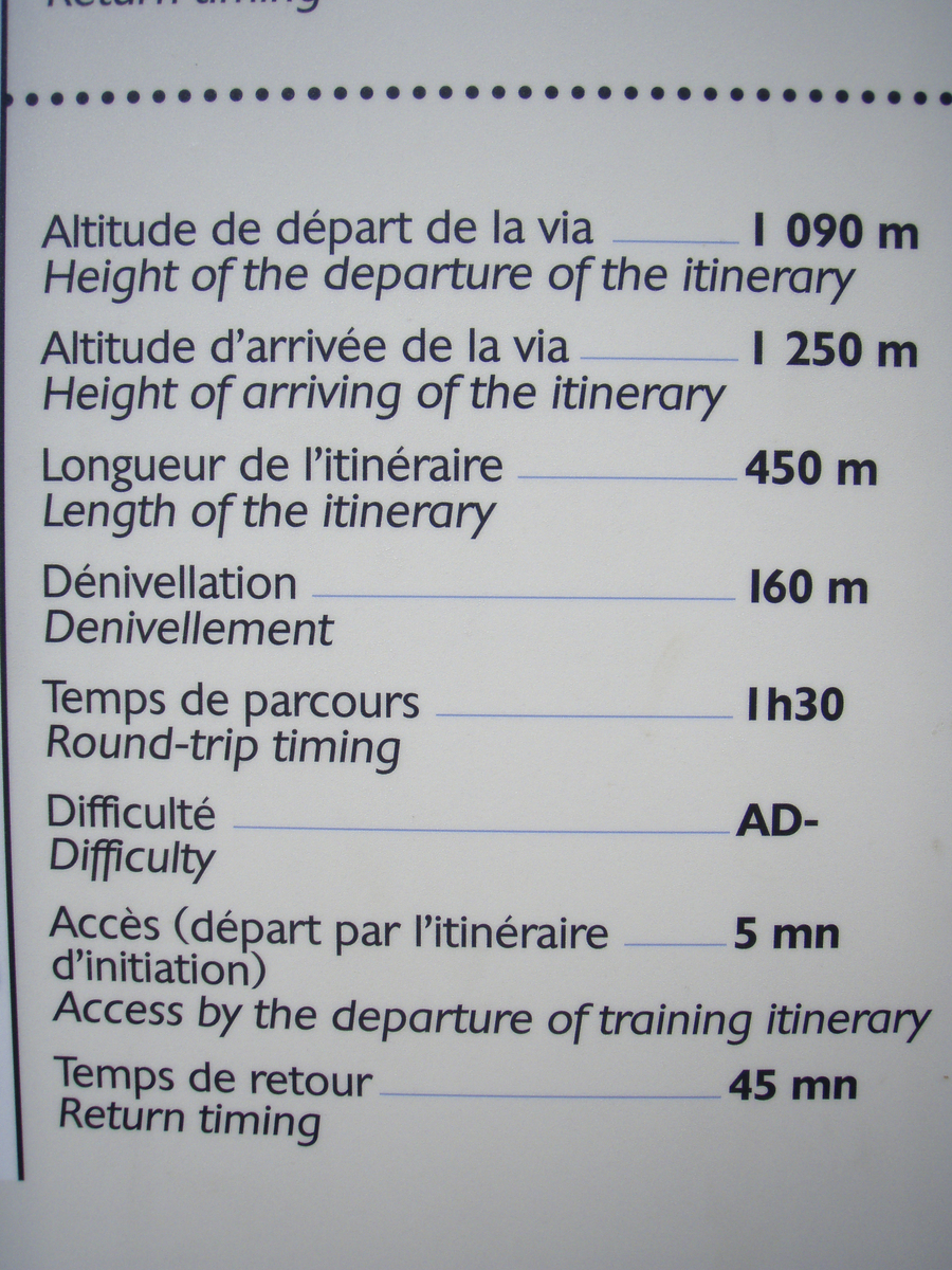 Picture France Vicdessos Via Ferrata North 2007-08 51 - Cost Via Ferrata North