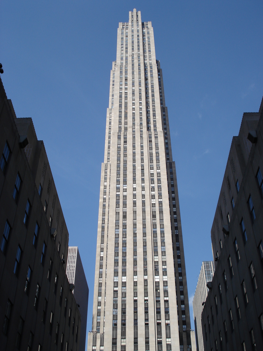 Picture United States New York Rockefeller Center 2006-03 1 - Night Rockefeller Center