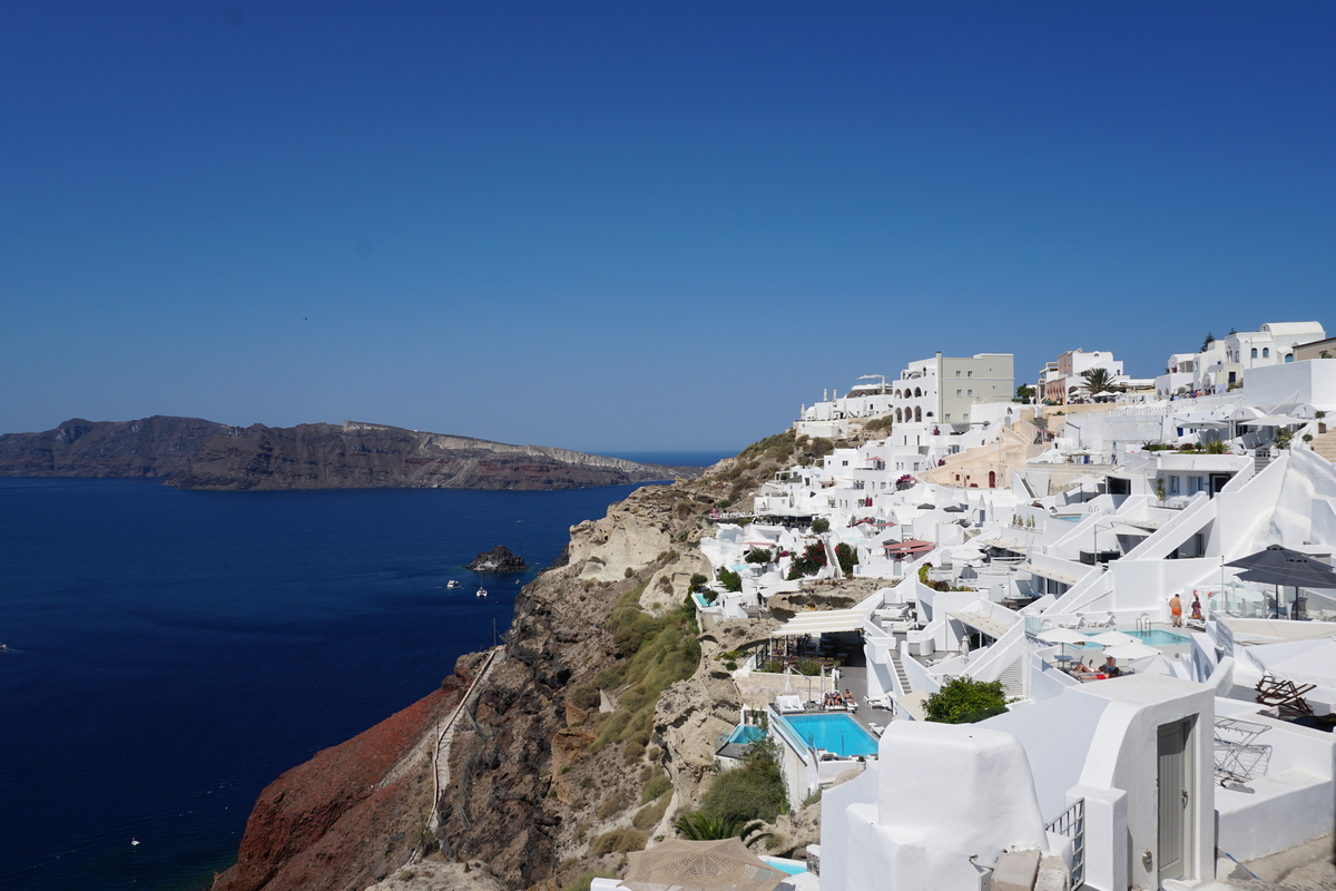 Picture Greece Santorini 2016-07 36 - Hotel Pools Santorini