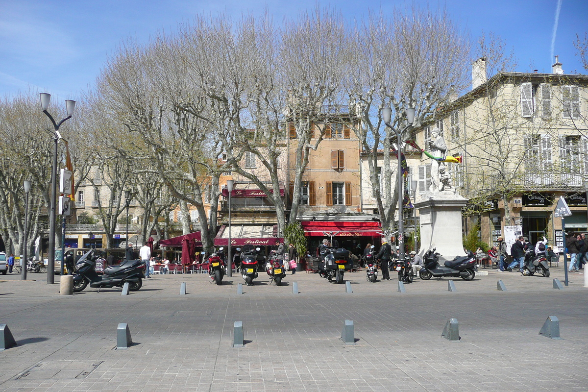 Picture France Aix en Provence Cours Mirabeau 2008-04 3 - Sunset Cours Mirabeau