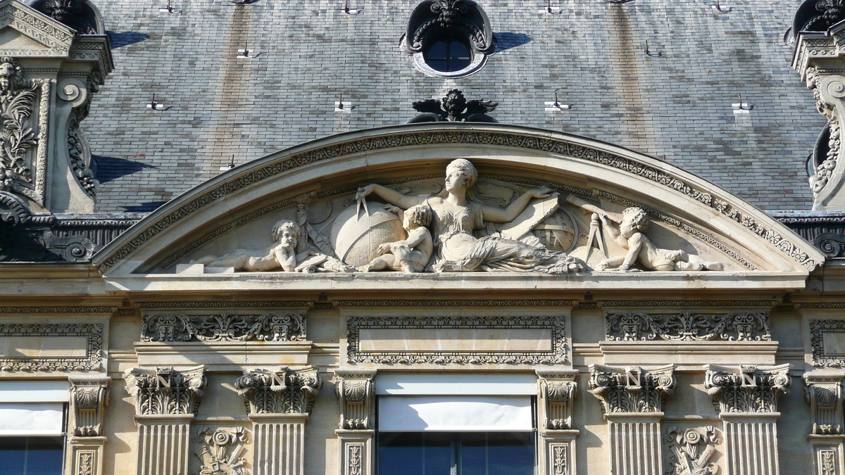 Picture France Paris Louvre Riverside facade of Louvre 2007-07 53 - To see Riverside facade of Louvre