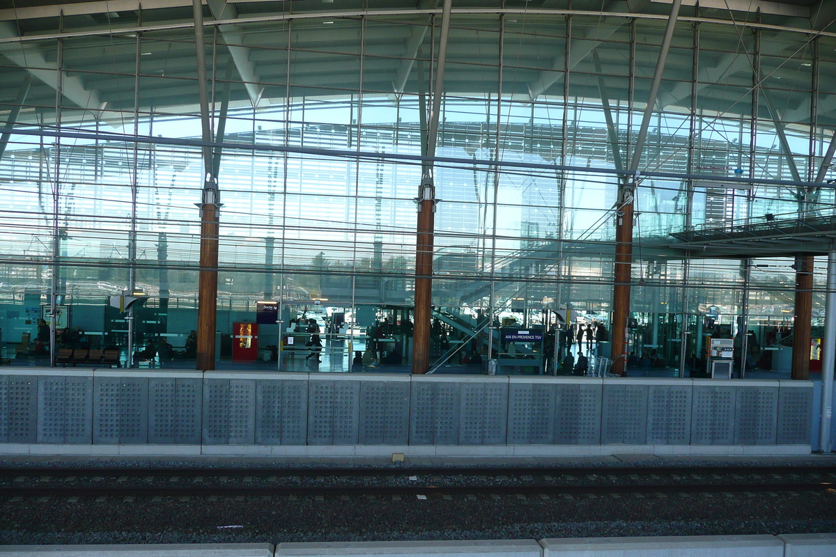 Picture France Aix en Provence TGV Train Station 2008-04 6 - Rentals TGV Train Station