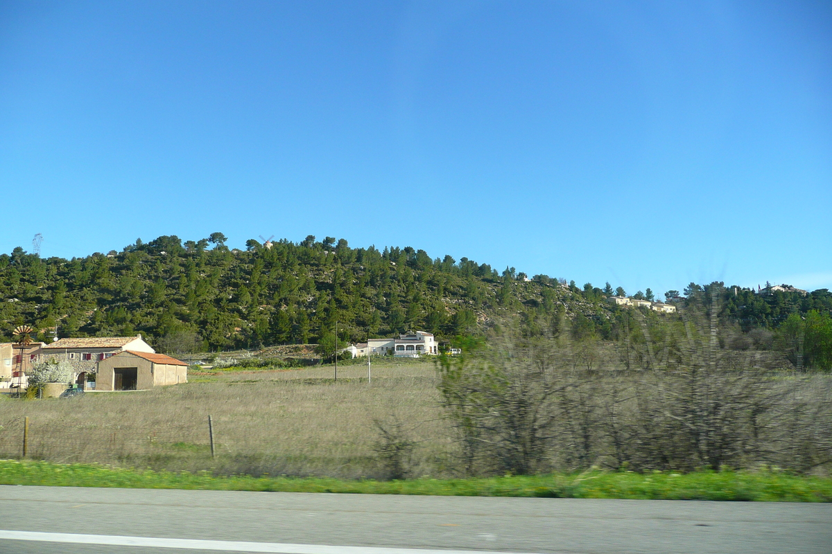 Picture France French Riviera Le Luc to Aix Road 2008-04 31 - Sunset Le Luc to Aix Road