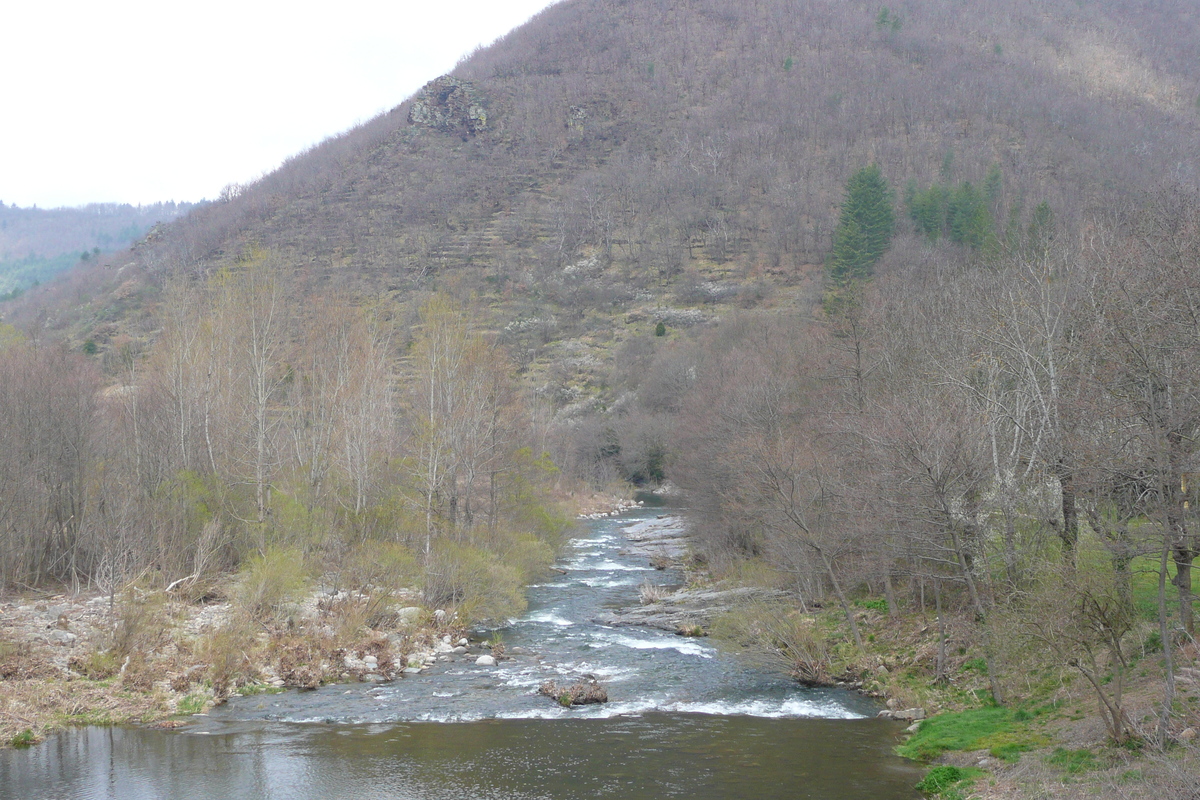 Picture France Cevennes Mountains Cocures to Florac road 2008-04 30 - Waterfall Cocures to Florac road