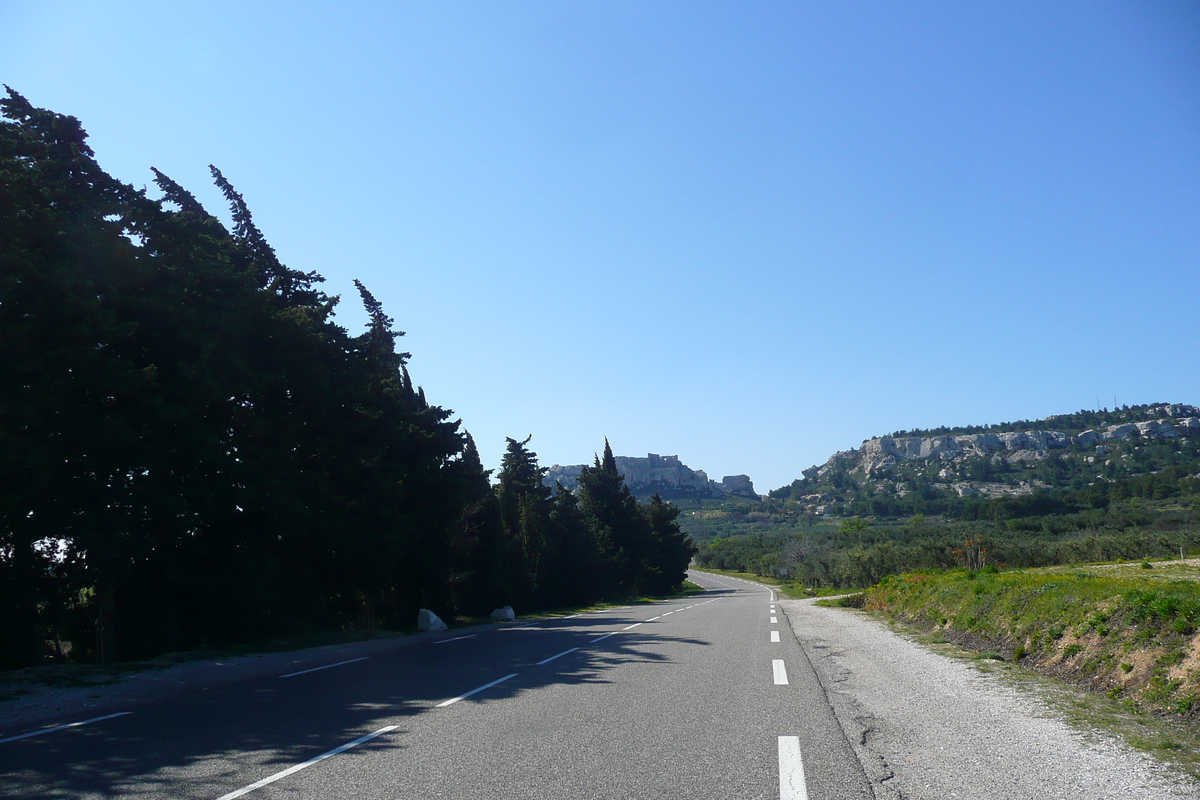 Picture France Provence Mouries to Baux de Provence road 2008-04 20 - Night Mouries to Baux de Provence road