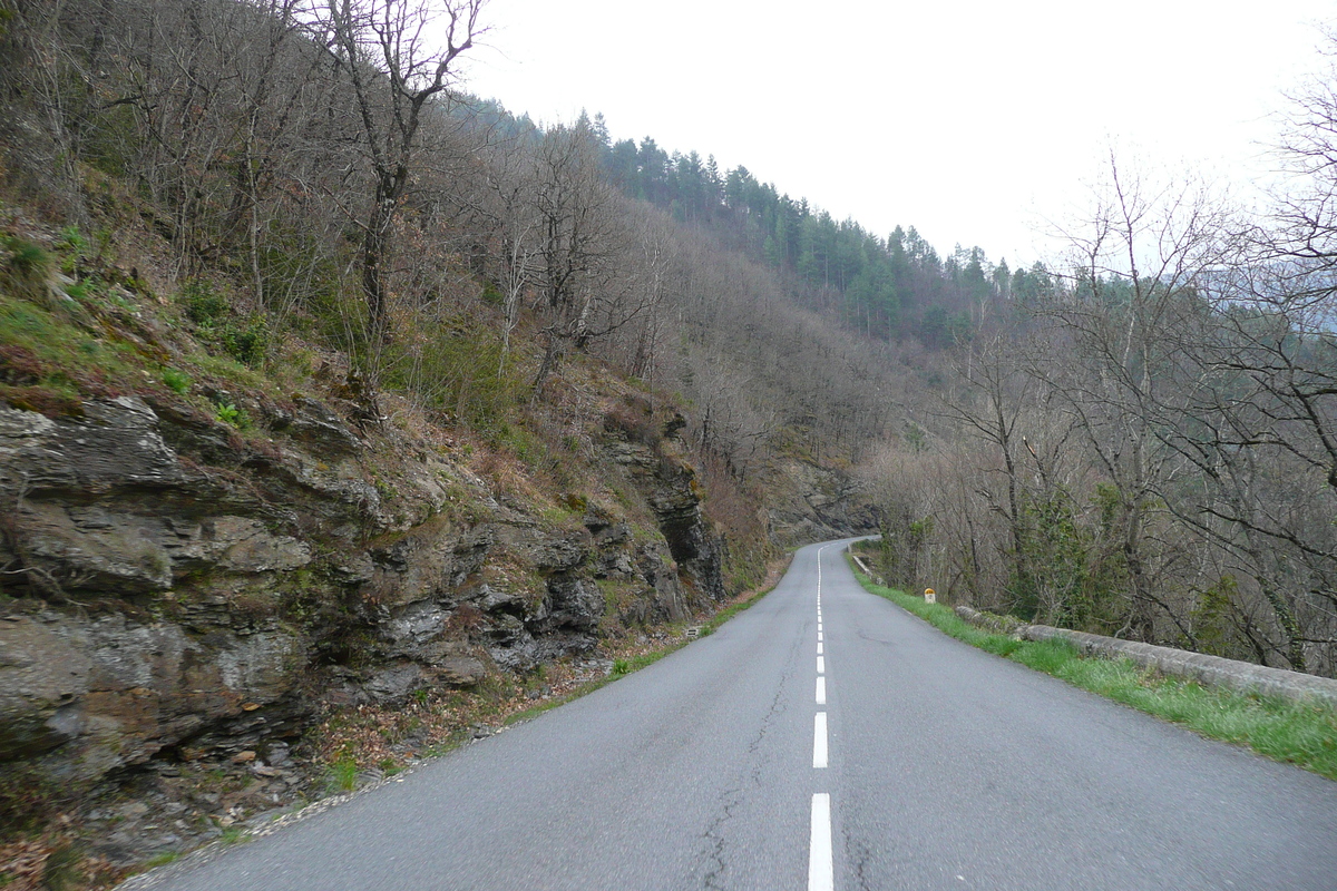 Picture France Cevennes Mountains Cocures to Florac road 2008-04 28 - Lands Cocures to Florac road