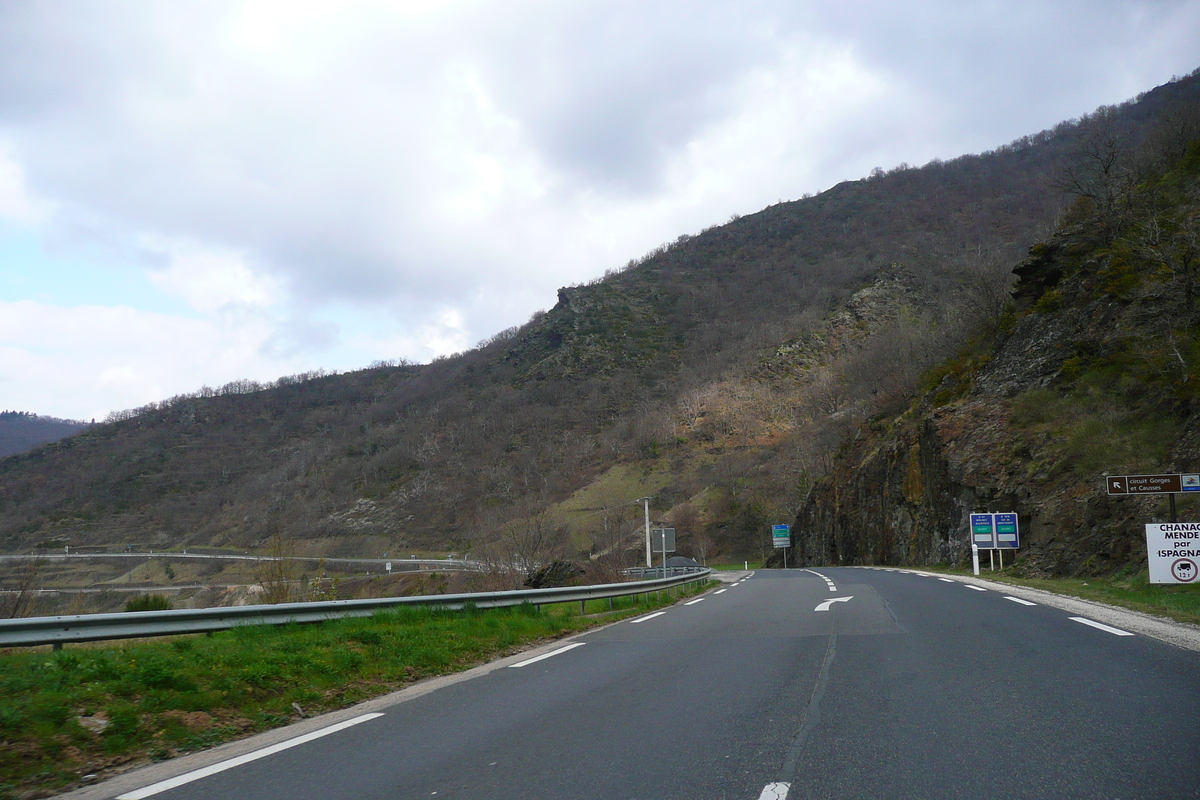 Picture France Cevennes Mountains Cocures to Florac road 2008-04 19 - Land Cocures to Florac road