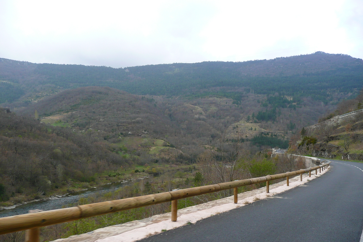 Picture France Cevennes Mountains Cocures to Florac road 2008-04 11 - Rain Season Cocures to Florac road