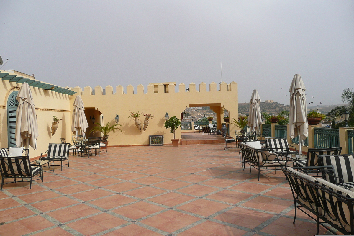 Picture Morocco Fes Palais Jamai Hotel 2008-07 27 - French Restaurant Palais Jamai Hotel