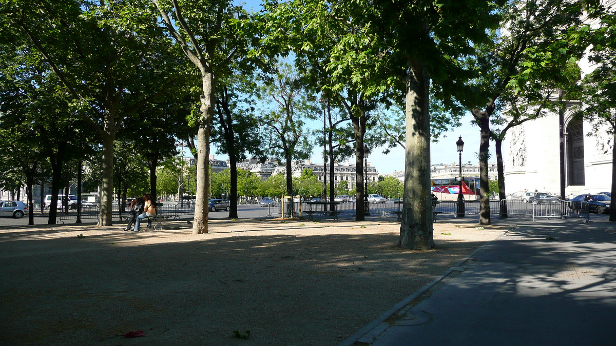 Picture France Paris Etoile and Arc de Triomphe 2007-05 90 - Sunrise Etoile and Arc de Triomphe