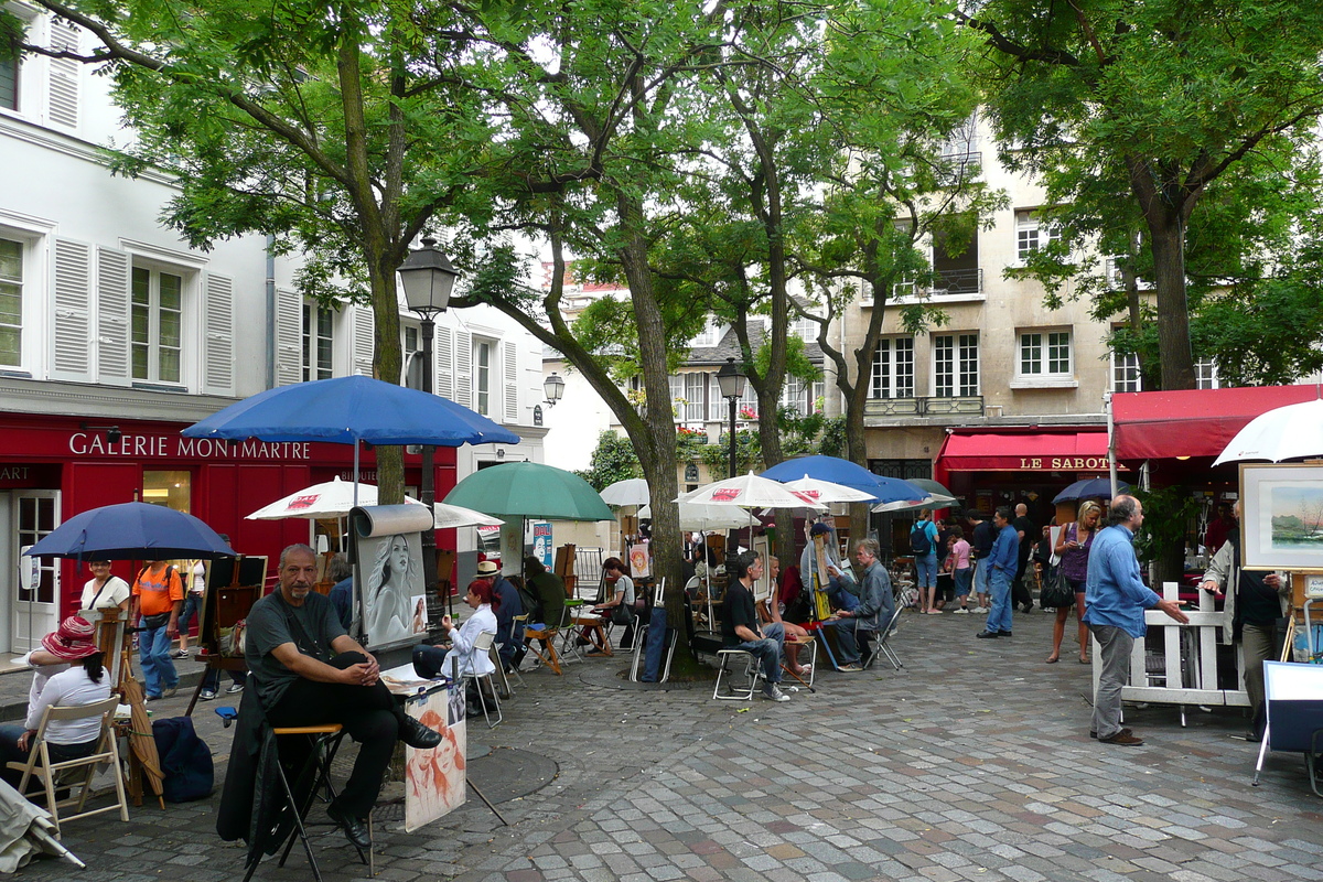 Picture France Paris Place du Tertre 2007-06 28 - Winter Place du Tertre