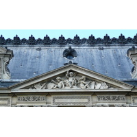 Picture France Paris Louvre Riverside facade of Louvre 2007-07 28 - Weather Riverside facade of Louvre