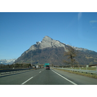 Picture Swiss Chur to Vaduz Road 2007-01 5 - Waterfall Chur to Vaduz Road