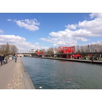 Picture France Paris La Villette Park 2015-04 2 - Walking Street La Villette Park