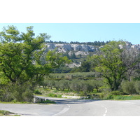 Picture France Provence Mouries to Baux de Provence road 2008-04 16 - City Mouries to Baux de Provence road