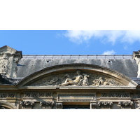 Picture France Paris Louvre Riverside facade of Louvre 2007-07 17 - Weather Riverside facade of Louvre