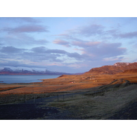 Picture Iceland Road 39 to Reykjavik 2003-03 17 - Sunset Road 39 to Reykjavik