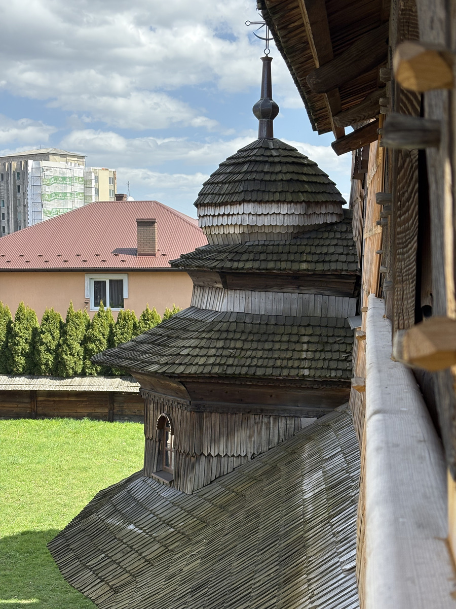 Picture Ukraine Drogobych St. George Wooden Church 2025-04 16 - Winter St. George Wooden Church
