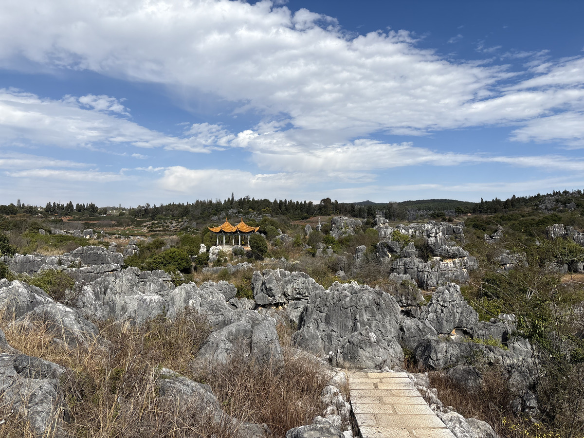 Picture China Shilin Stone Forest 2026-01 175 - Sunset Shilin Stone Forest