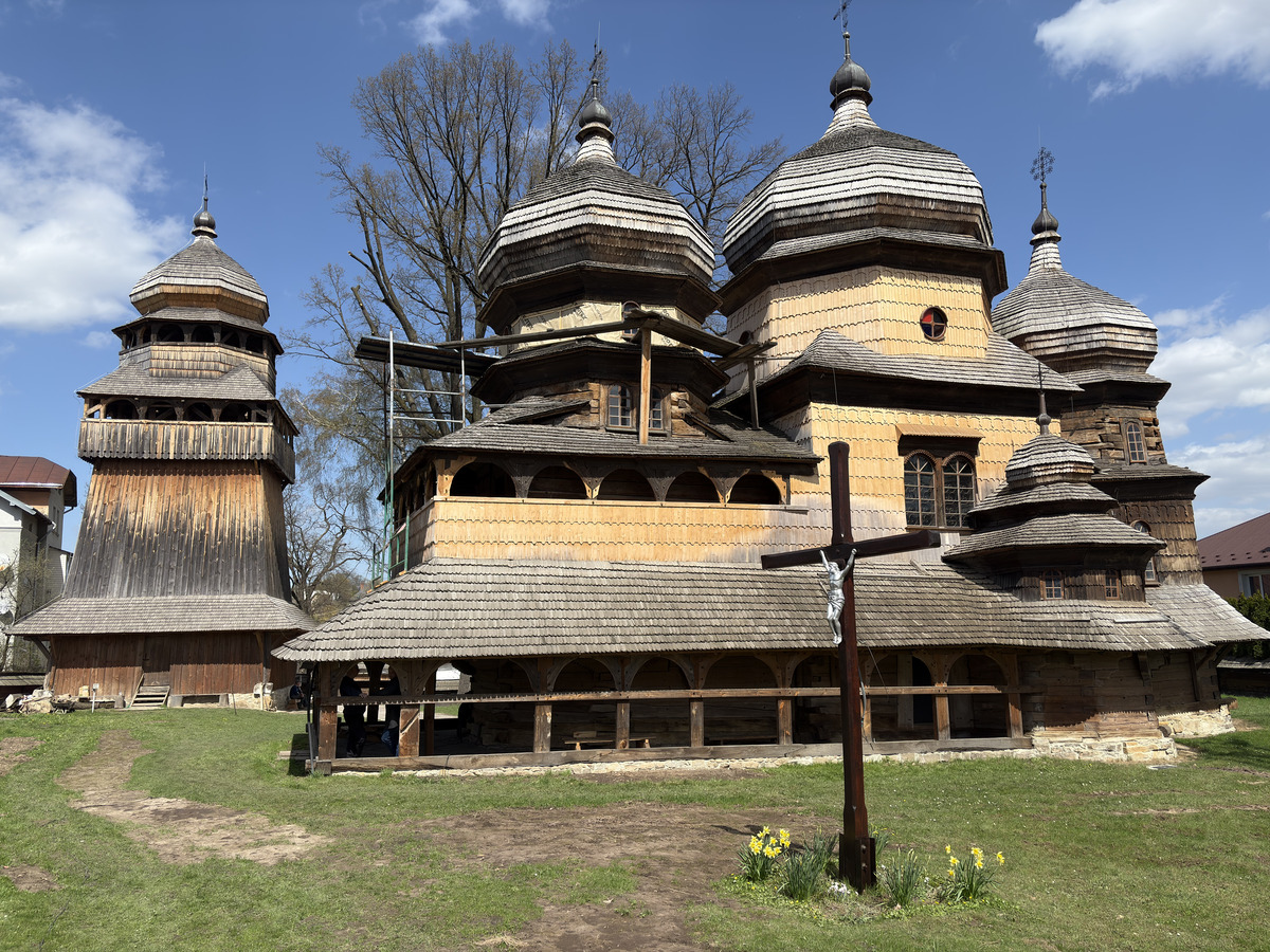 Picture Ukraine Drogobych St. George Wooden Church 2025-04 73 - Cheap Room St. George Wooden Church