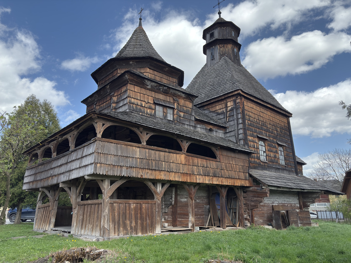 Picture Ukraine Drogobych St. George Wooden Church 2025-04 41 - Savings St. George Wooden Church